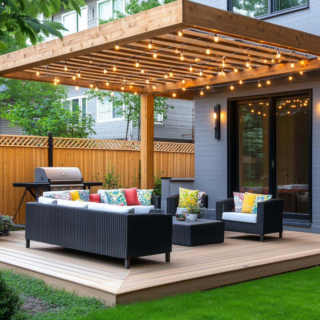 Beautiful outdoor deck and patio upgrade at a Southern Ontario residential home — outdoor living upgrade guide for Kitchener-Waterloo homeowners