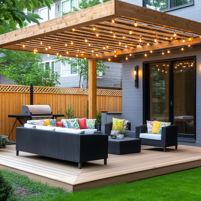 Beautiful outdoor deck and patio upgrade at a Southern Ontario residential home — outdoor living upgrade guide for Kitchener-Waterloo homeowners
