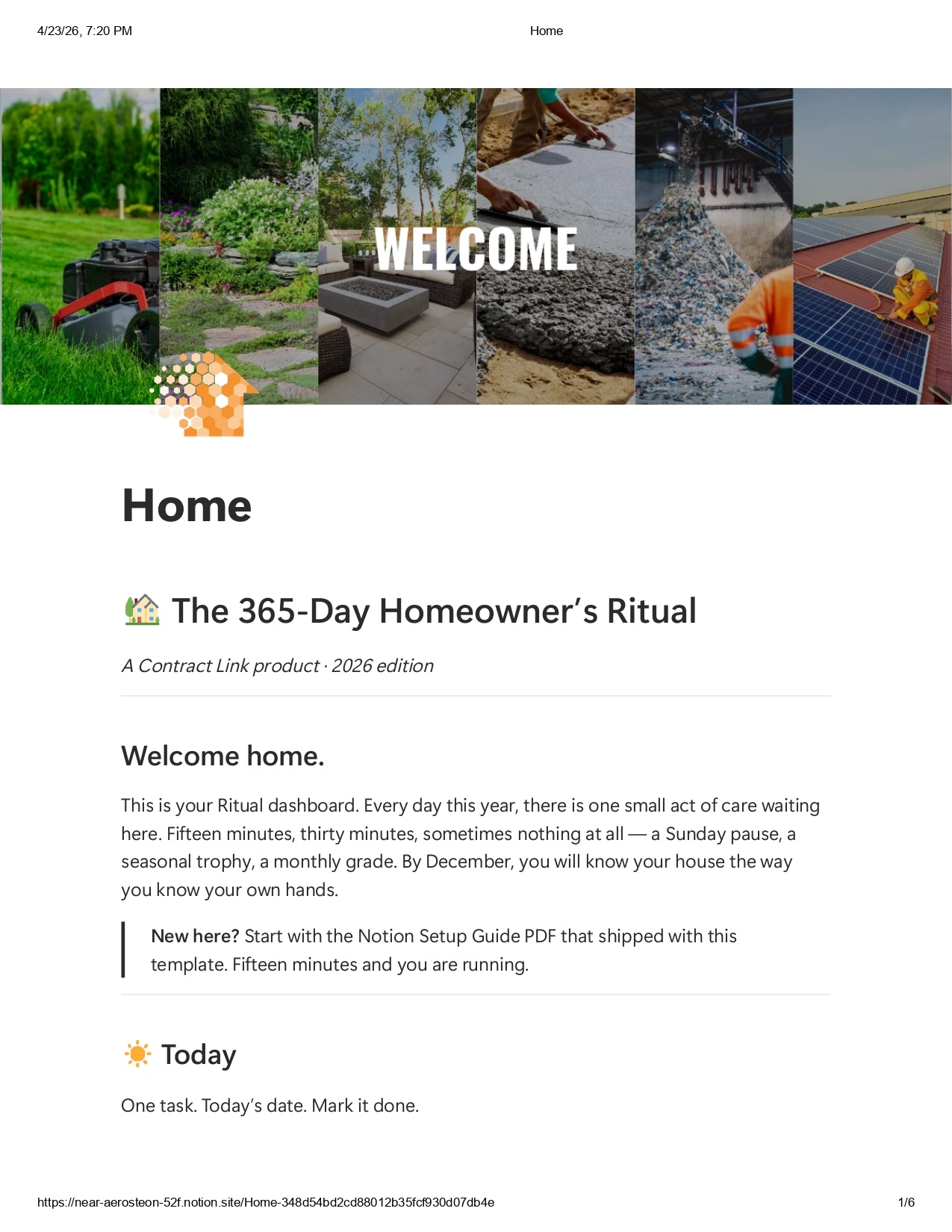 The 365-Day Homeowner's Ritual